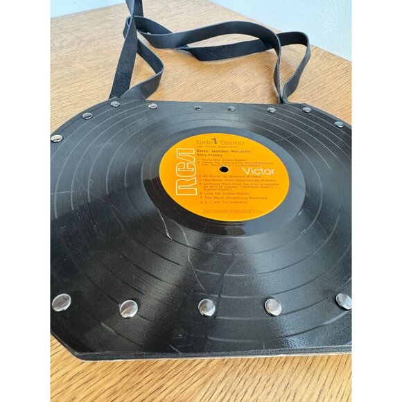 Elvis Golden Records Vinyl Purse With Bold Design & Stud Accents Collectible - Picture 4 of 11